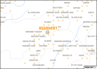 map of Aḑ Ḑahrāt