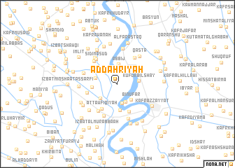 map of Aḑ Ḑahrīyah