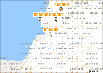 map of Aḑ Ḑahr