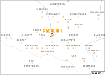 map of Ad Dalī‘ah