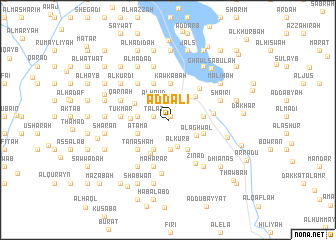 map of Aḑ Ḑāli‘