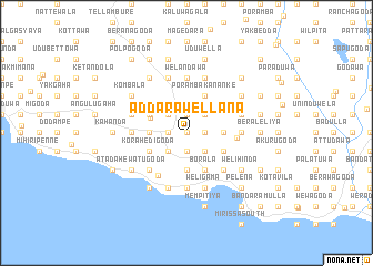 map of Addarawellana