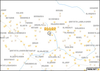 map of Ad Dār