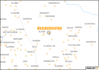 map of Aḑ Ḑawāhirah