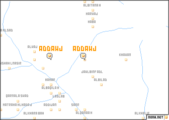 map of Aḑ Ḑawj