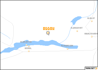 map of Aḑ Ḑaw