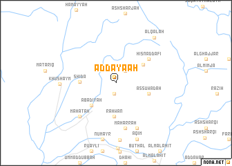 map of Aḑ Ḑayaʼah