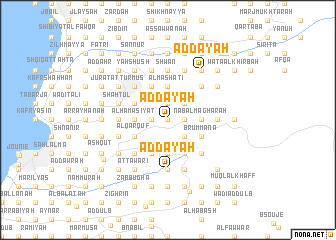 map of Aḑ Ḑay‘ah