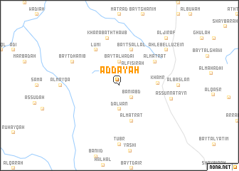 map of Aḑ Ḑay‘ah