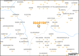 map of Aḑ Ḑay‘ah