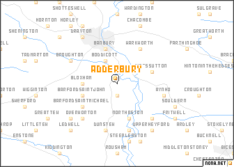 map of Adderbury