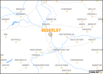 map of Adderley