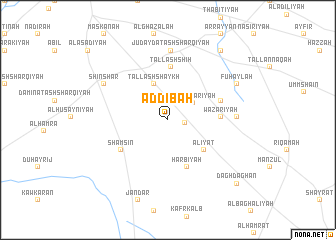 map of Ad Dībah