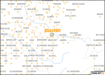 map of Ad Dīmān