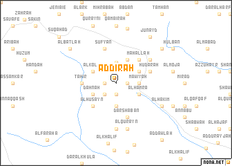 map of Ad Dīrah
