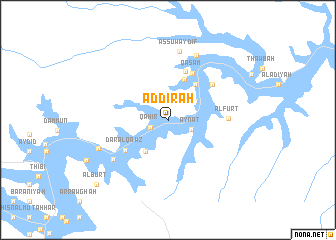 map of Ad Dīrah