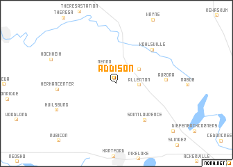 map of Addison