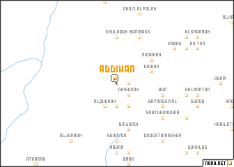map of Ad Dīwān