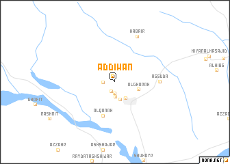 map of Ad Dīwān