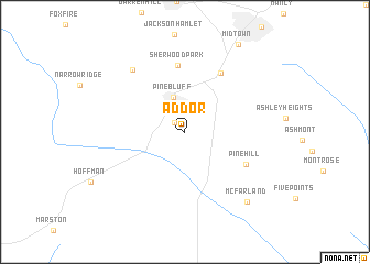 map of Addor