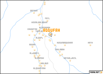 map of Ad Dūfah