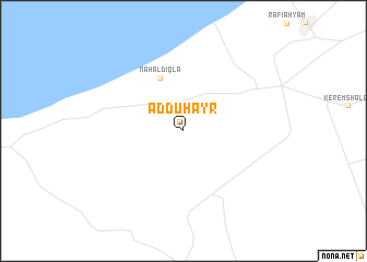 map of Aḑ Ḑuhayr