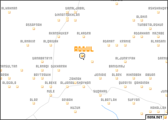 map of Ad Dūl