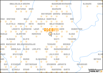 map of Adebiyi