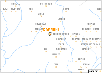 map of Adebomi