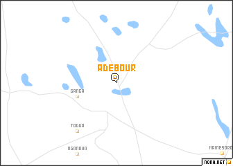 map of Adébour
