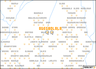 map of Adegbola