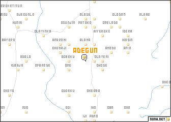map of Adegun