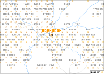 map of Adehwagh