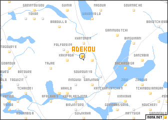 map of Adékou