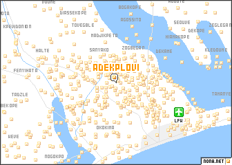 map of Adékplovi