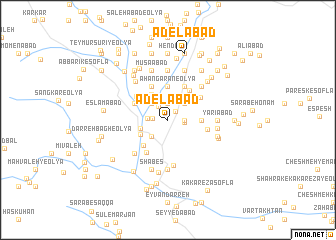 map of ‘Ādelābād