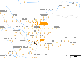 map of ‘Ādelābād