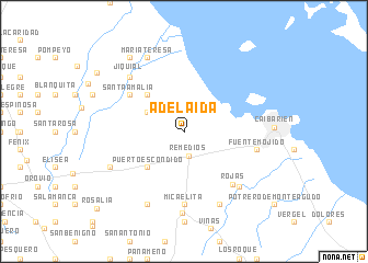 map of Adelaida