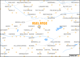 map of Adelange