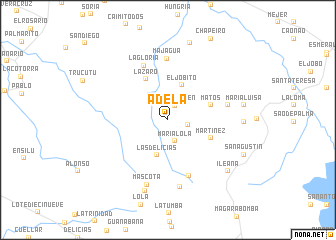 map of Adela