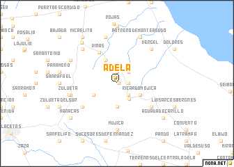 map of Adela