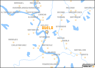 map of Adela