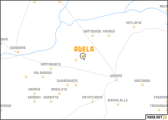 map of Adela