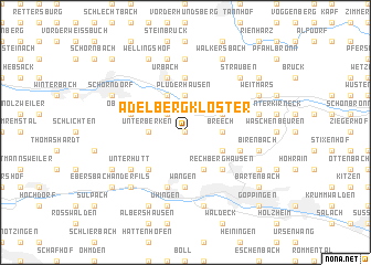 map of Adelberg Kloster