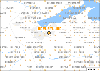 map of Adelbylund