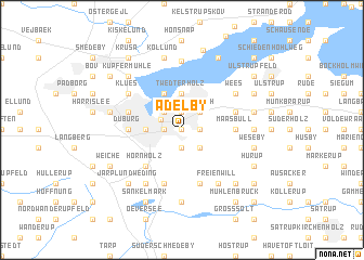 map of Adelby