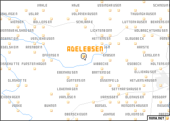 map of Adelebsen