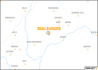 map of Ādēlē Umuro