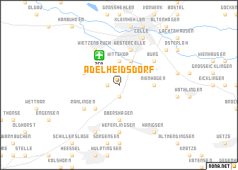 map of Adelheidsdorf