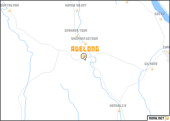 map of Adelong